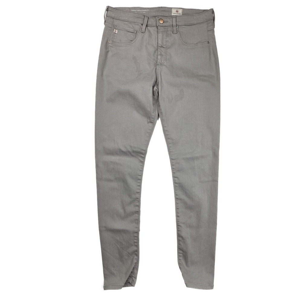AG Adriano Goldschmied  High Rise Gray Skinny Ankle‎ Jeans Women's Size 29x28